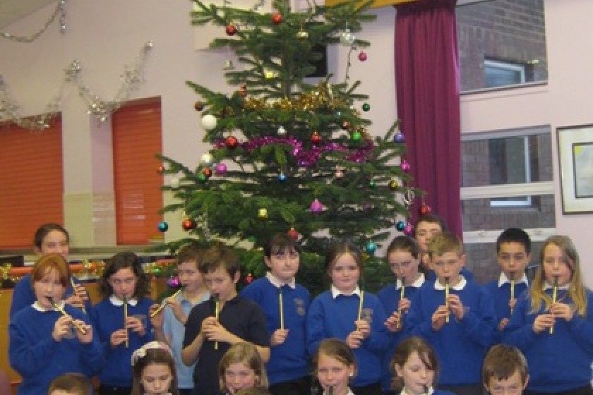 pupils from Foxdale School